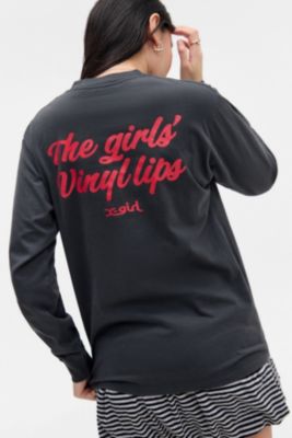 Camiseta de Manga Larga X-girl Vinyl Lips Face