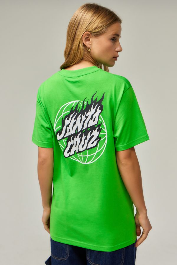 Slide View: 4: Santa Cruz Flammen Punkt T-Shirt