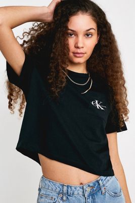 Calvin Klein Jeans Cropped T Shirt At Asos Com