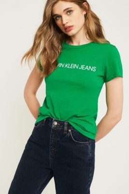 calvin klein green t shirt