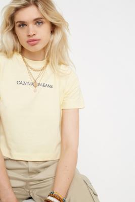 calvin klein shrunken t shirt