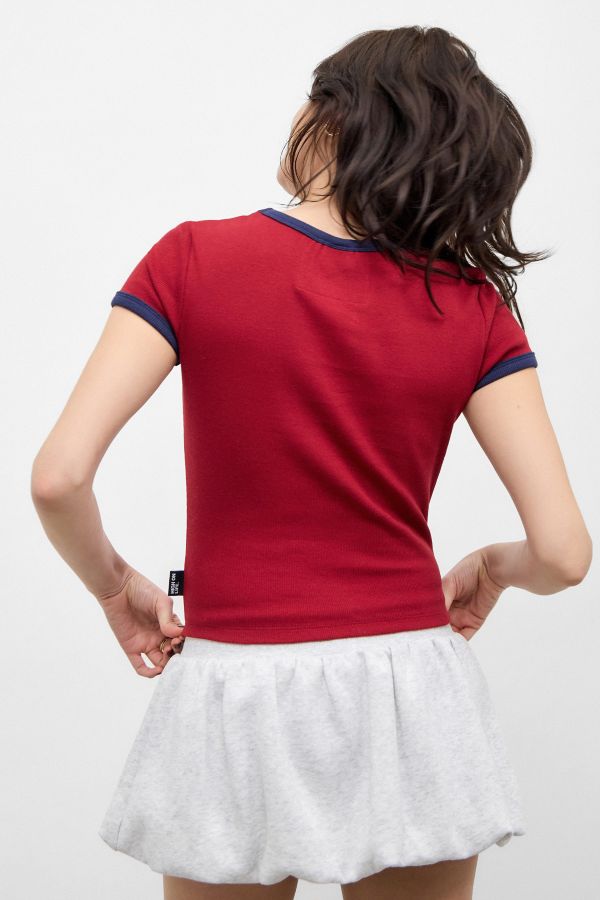 Vista de diapositivas: 5: Camiseta Ringer Roja Von Dutch UO Exclusiva