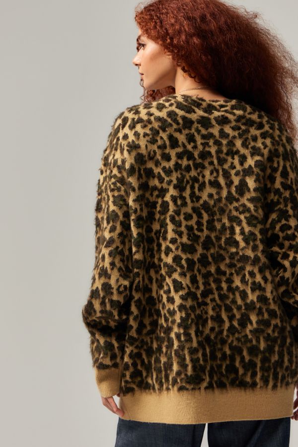 Vista diapositiva: 4: Cardigan Lavorato a Maglia Leopardato Stan Ray