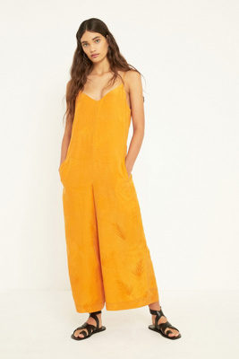 urban outfitters orange jumpsuit