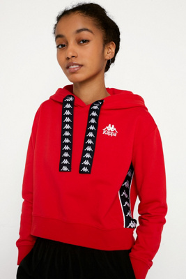 kappa red hoodie women's