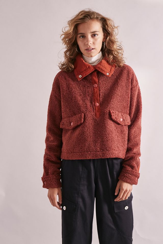 House Of Sunny Teddy Pullover Jacket Urban Outfitters UK