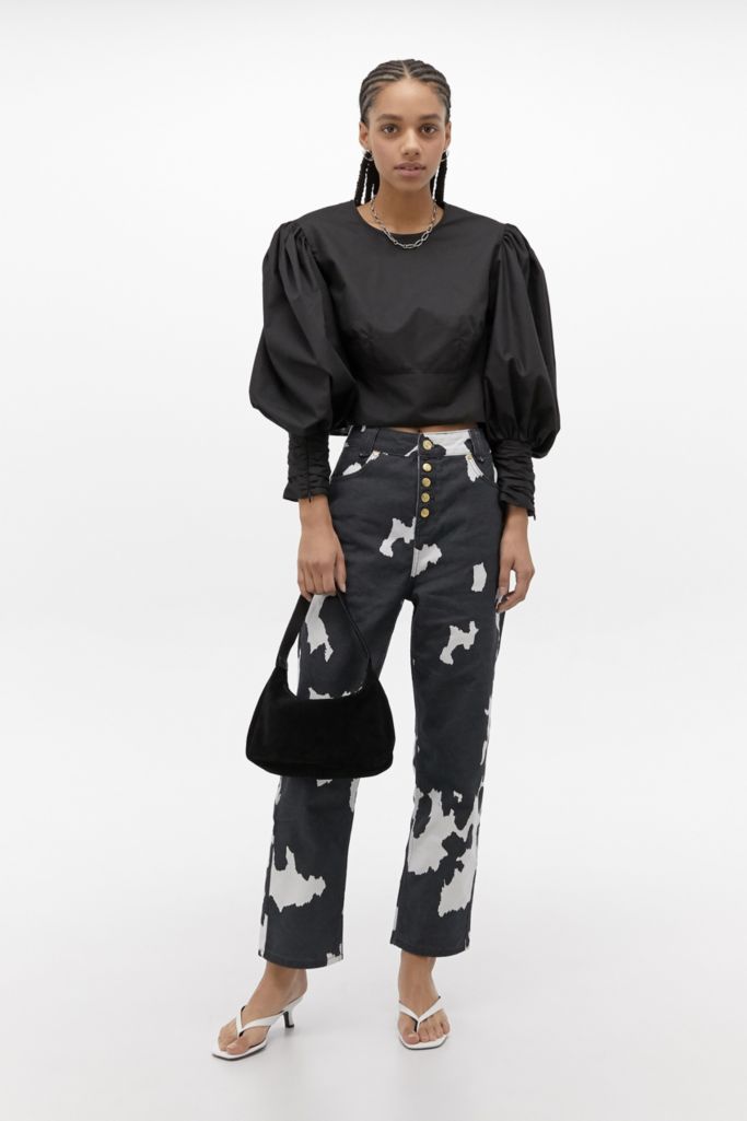 House Of Sunny Cow Print Jeans | Urban Outfitters UK