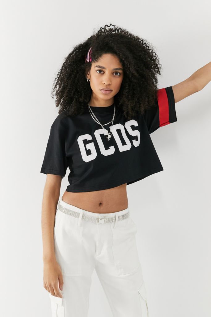 GCDS Cropped Logo T-Shirt | Urban Outfitters UK