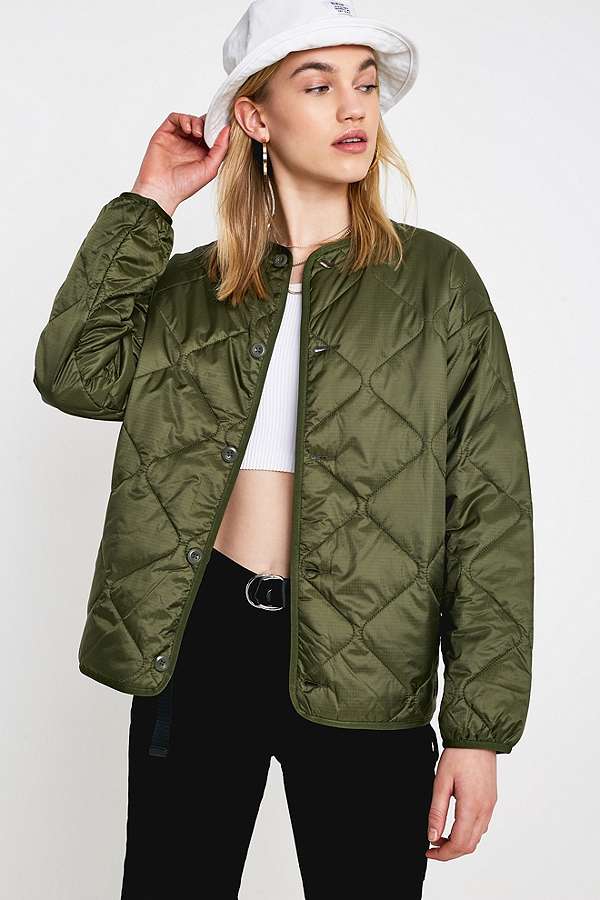 Carhartt WIP Laxey Khaki Liner Jacket | Urban Outfitters UK