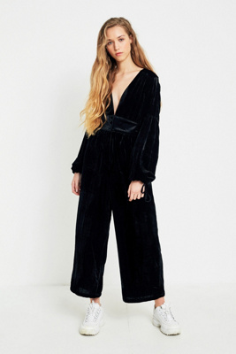free people velvet jumpsuit