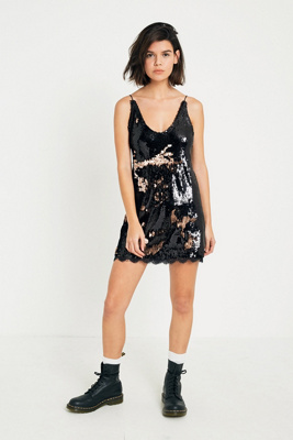 free people seeing double sequin dress