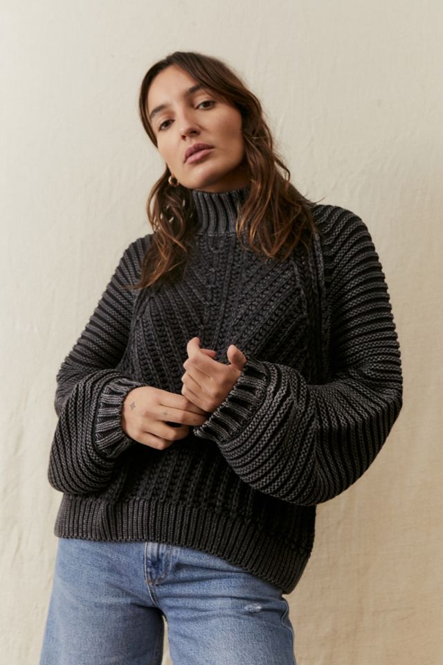 Free People Black Sweetheart Knit Jumper | Urban Outfitters UK