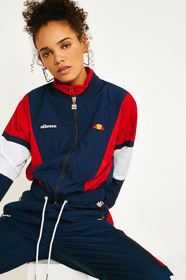 Ellesse Navy Panel Shell Track Top | Urban Outfitters UK