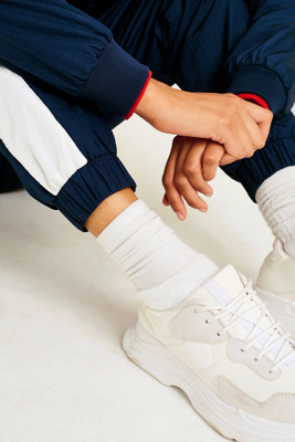 ellesse navy panel shell track pants