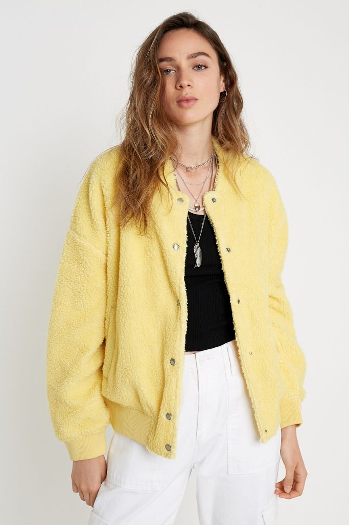 Penfield Stella Yellow Fleece Jacket Urban Outfitters UK