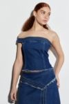 Visualizzazione miniature 1: Lioness Madame Top Asimmetrico Off-The-Shoulder in Denim