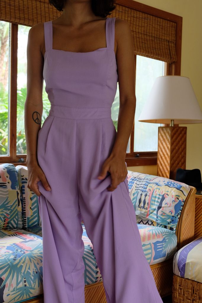 NARRATED Lilac Jumpsuit Urban Outfitters UK