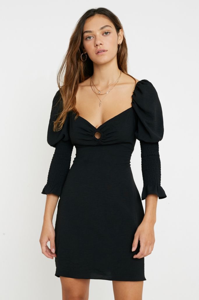 NARRATED Puff Sleeve Mini Dress | Urban Outfitters UK