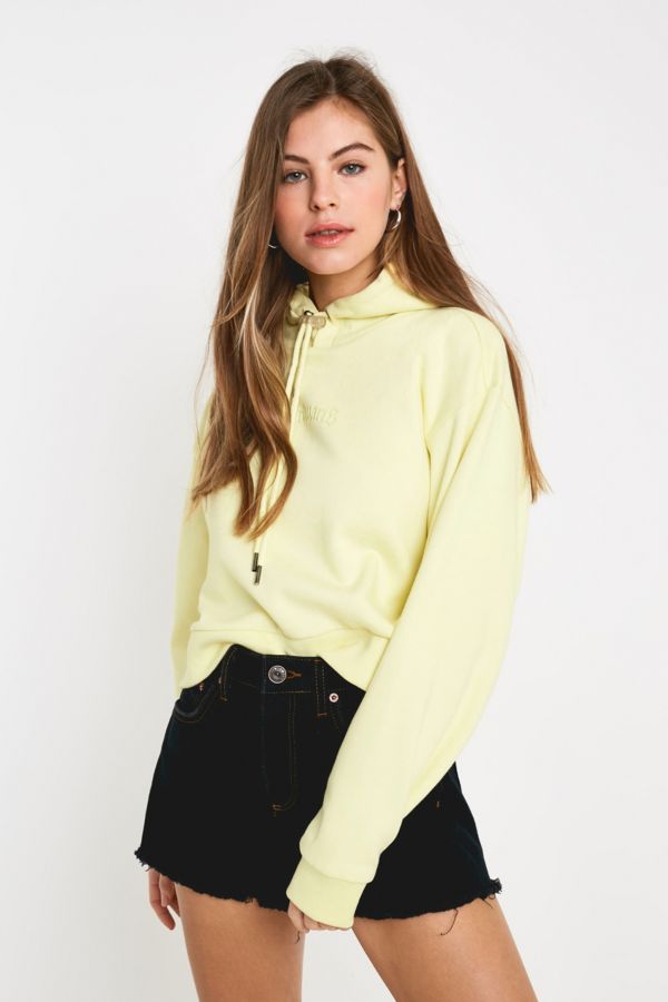 Wasted Paris Sunrise Yellow Crop Hoodie | Urban Outfitters UK