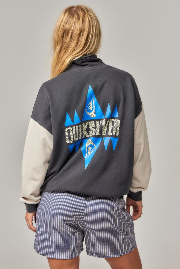 Slide View: 2: Quiksilver Farbe Block Halb-Reißverschluss Fleece