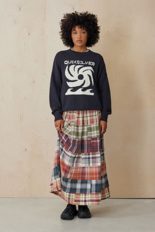 Slide View: 3: Quiksilver Schwarz Logo Sweatshirt