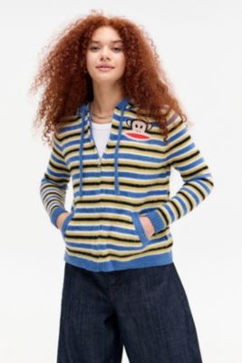 Sudadera con Capucha de Punto con Cremallera a Rayas Daisy Street x Paul Frank