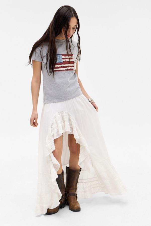 Slide View: 3: Daisy Street Appliqué Flag T-shirt