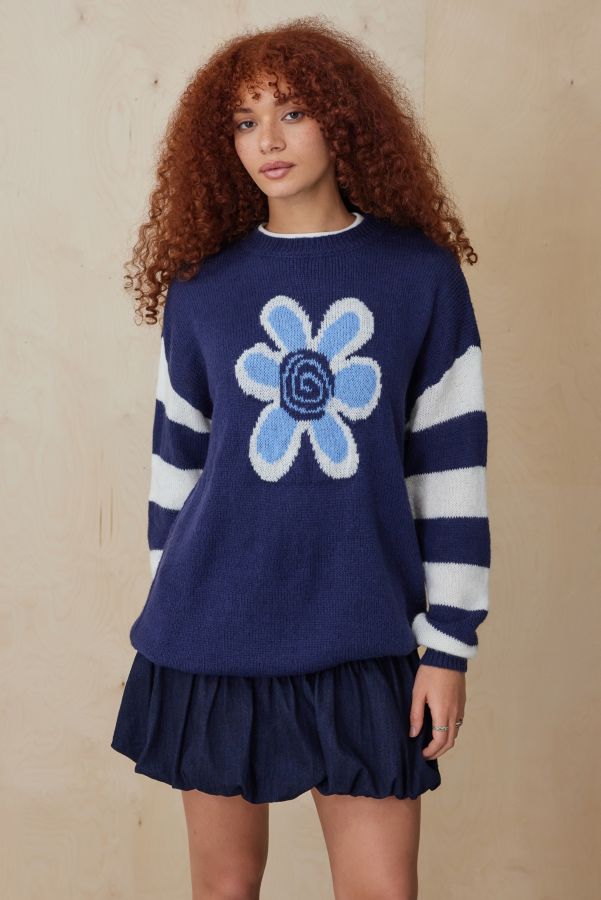 Vista de diapositivas: 1: Jersey de Punto con Flores Daisy Street