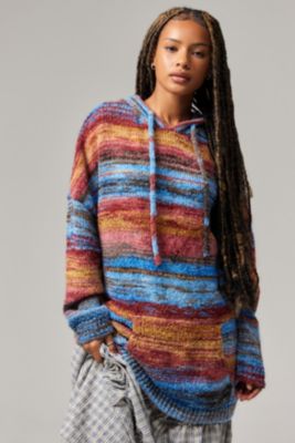 Daisy Street Melange Strick Kapuzenpullover