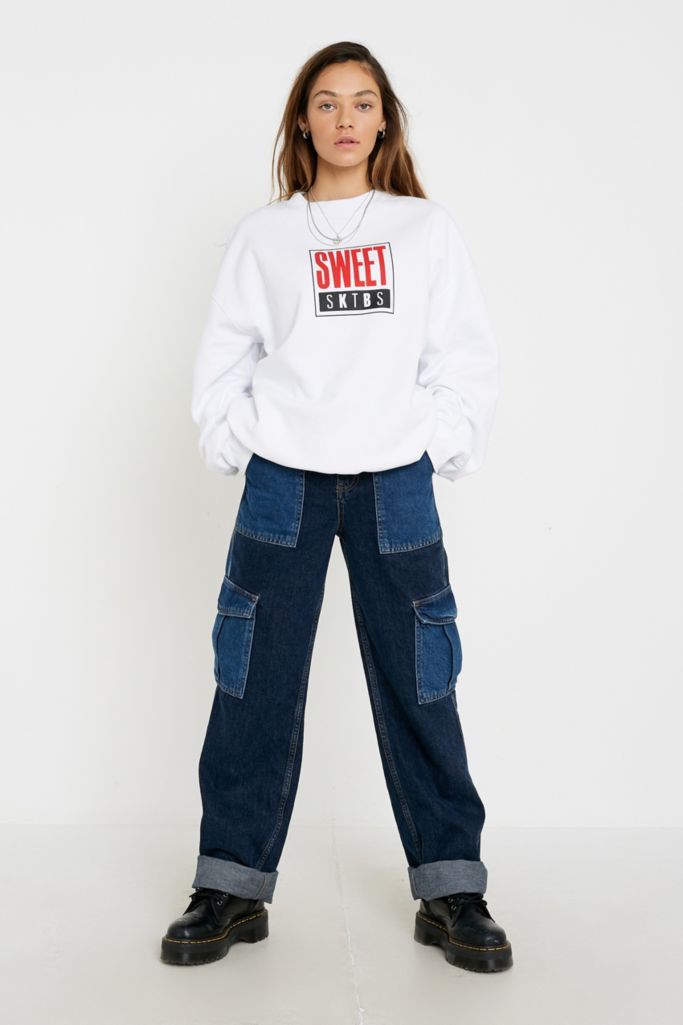 SWEET SKTBS Loose Crew Neck Sweatshirt | Urban Outfitters UK