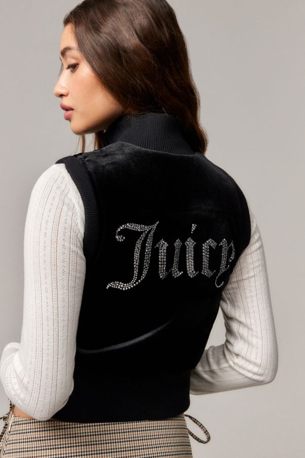 Slide View: 2: Juicy Couture Thunder Velour Gilet