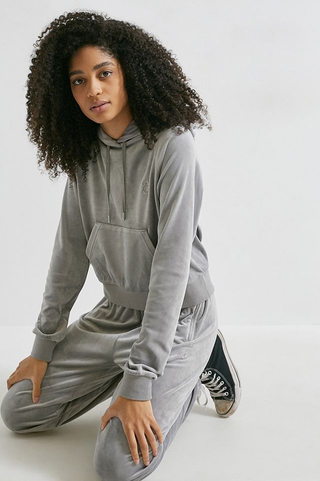 Juicy Couture UO Exclusive Silver Hoodie | Urban Outfitters UK