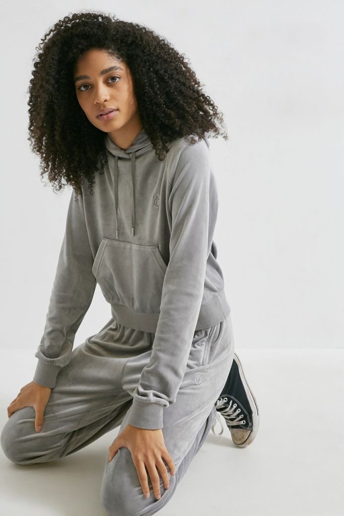 Juicy Couture Sweat à capuche argenté, exclusivité UO Urban
