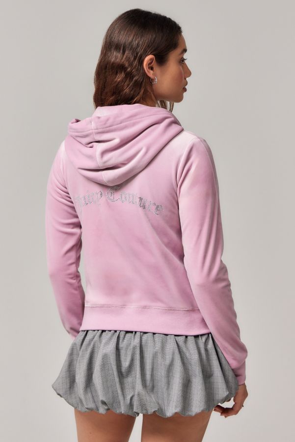 Slide View: 2: Juicy UO Exclusive Bow Velour Hoodie