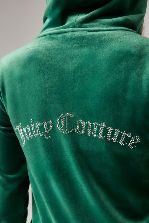 Slide View: 4: Juicy Couture UO Exklusiver Schleife Velour Kapuzenpullover