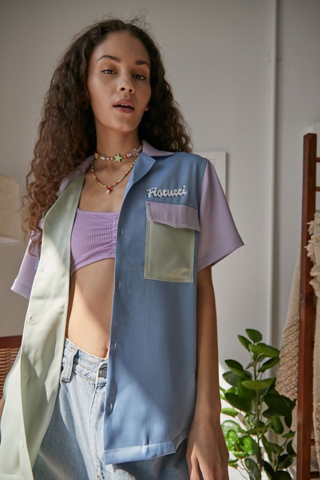 Fiorucci ColourBlock Bowling Shirt Urban Outfitters UK