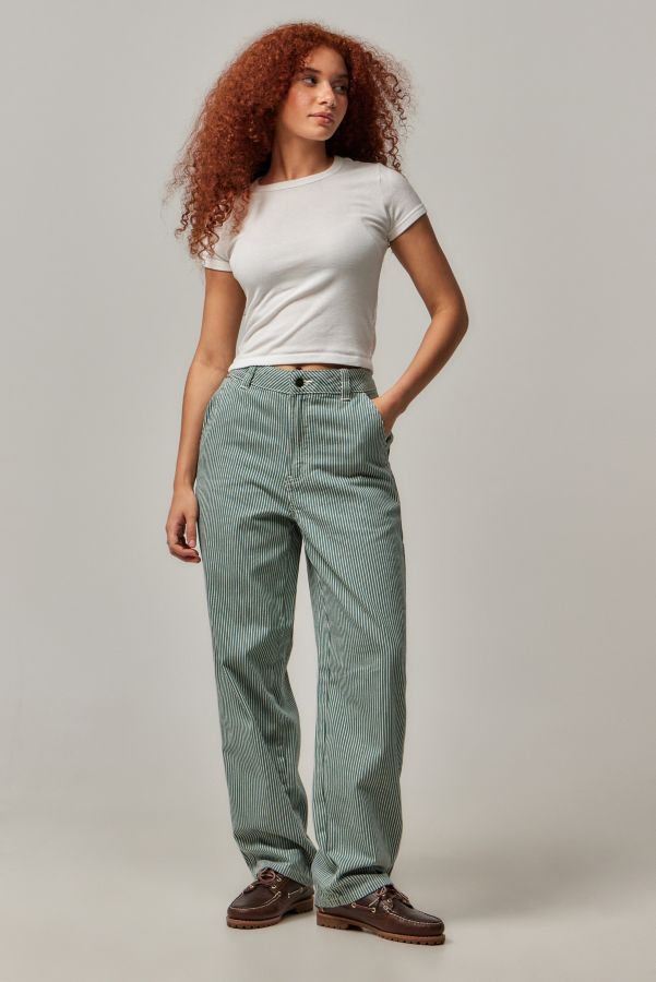 Slide View: 2: Dickies Green Hickory Carpenter Trousers