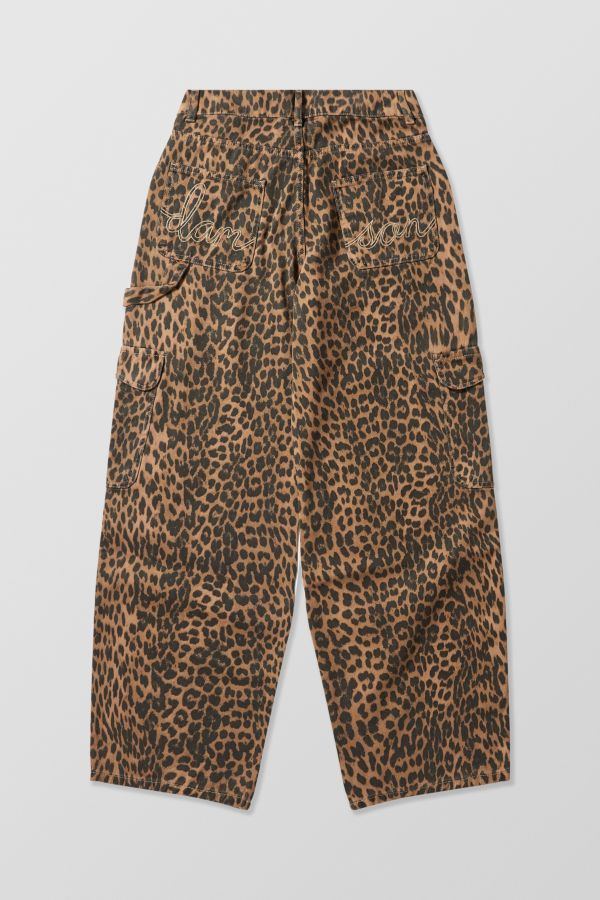 Slide View: 7: Damson Madder Leopard Print Cargo Jeans