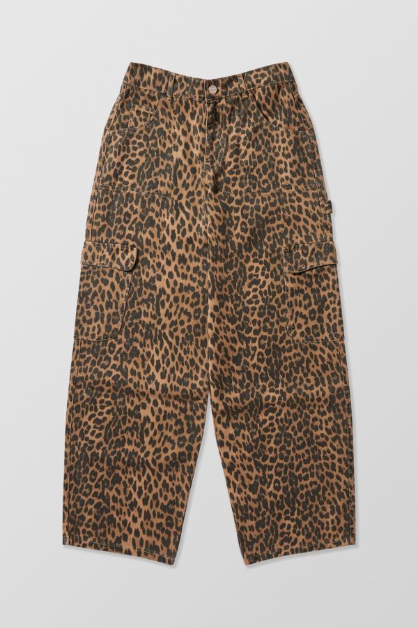 Slide View: 8: Damson Madder Leopard Print Cargo Jeans