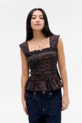 Damson Madder Tish Dunkler Leoparden-Cami