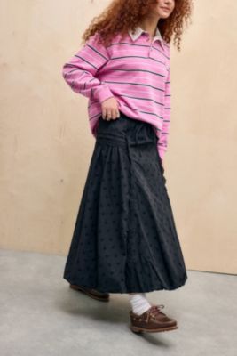 Damson Madder Black Agatha Puff Skirt