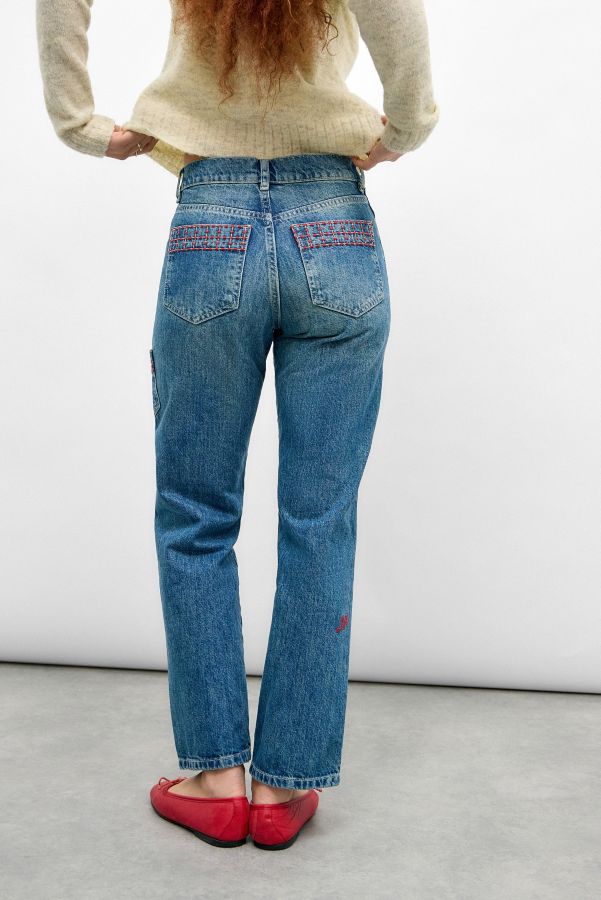 Slide View: 3: Damson Madder Harry Steppstich Jeans