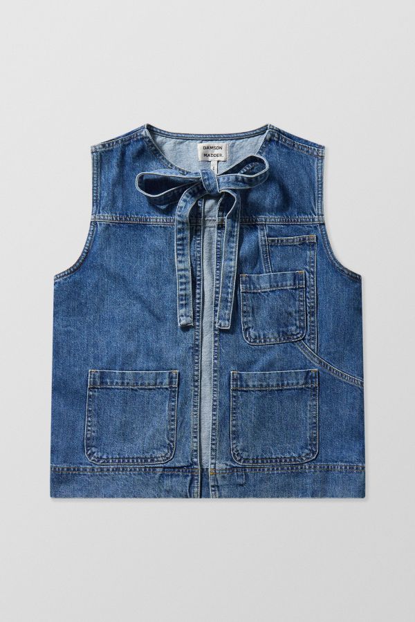 Slide View: 7: Damson Madder Milly Denim Gilet