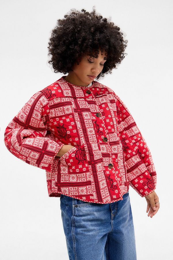 Slide View: 1: Damson Madder Macy Reversible Liner Jacket