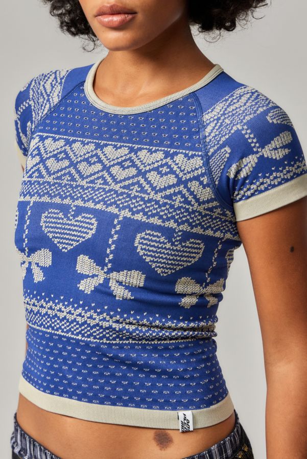 Vista de diapositivas: 2: Camiseta Básica de Bebé Fairisle de Modo Placer