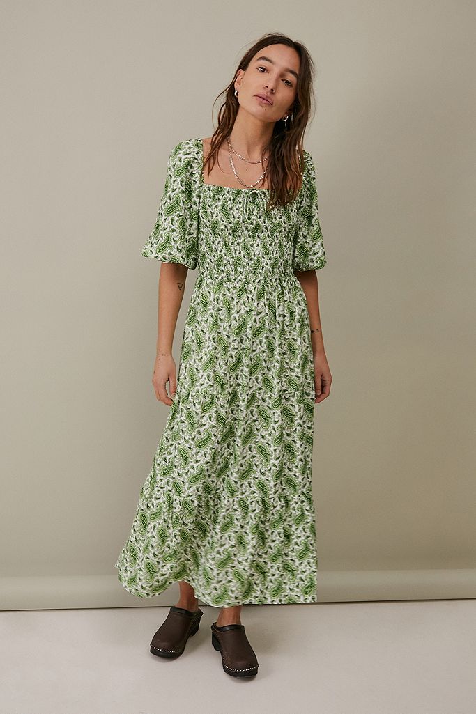 Faithfull The Brand La Galet Paisley Print Midi Dress | Urban Outfitters UK