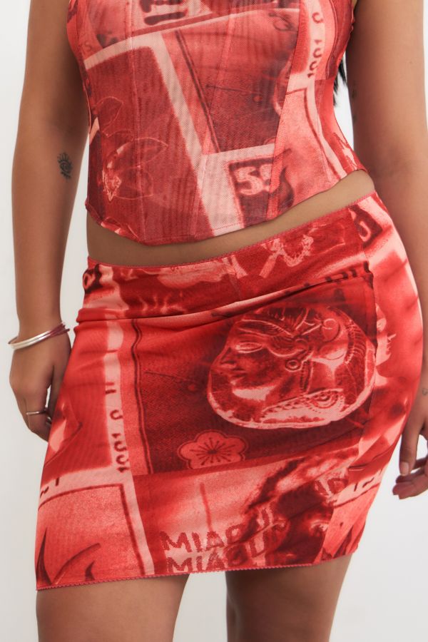 Slide View: 2: Miaou UO Exclusive Stamp Mini Skirt