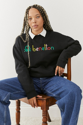 benetton sweatshirt for ladies