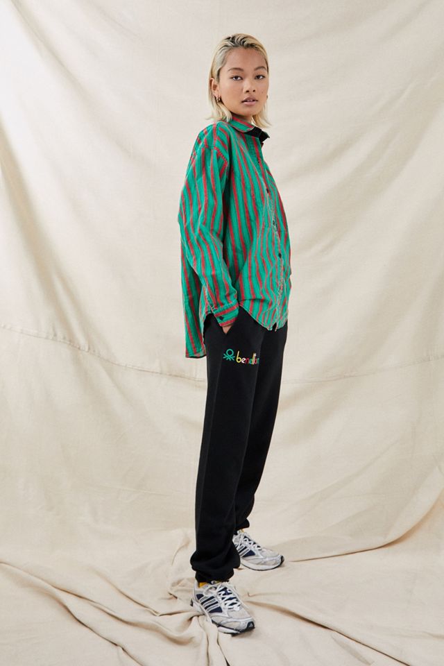 Benetton Black Logo Joggers | Urban Outfitters UK
