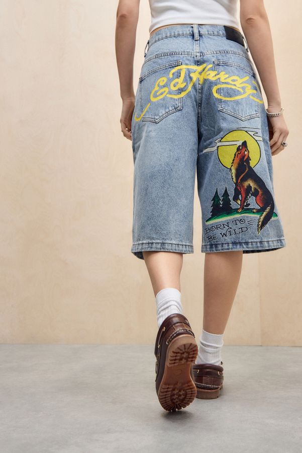 Vista de diapositivas: 1: Pantalones Cortos Ed Hardy Born Wild Howl